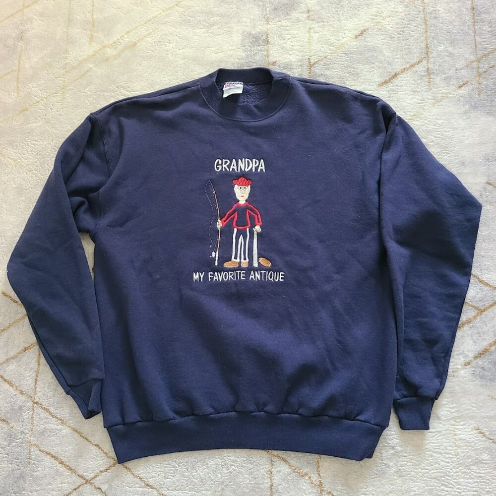 90s Crewneck Grandpa My Favorite Antique Sweatshirt Size XL Fathers Day Gift